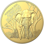 1 Unze Gold Australia Zoo (3.) - Afrikanischer Elefant -...
