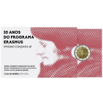 Portugal 2 Euro - ERASMUS PROGRAMM - 2022 Proof - Coin Card