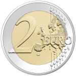 Luxemburg 2 Euro - Luxemburgische Flagge - 50. Jahrestag - 2022 bfr.