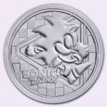 1 Unze Silber Niue Islands - Sonic the Hedgehog 2022 BU - 2 NZD - Coin Card - TEP