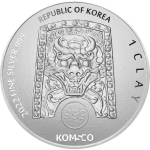 1 Unze Silber Südkorea 2022 - Jahr des Tigers - Tigris - ZI:SIN - BU South Korea 1 Clay - Serie Lunarkalender