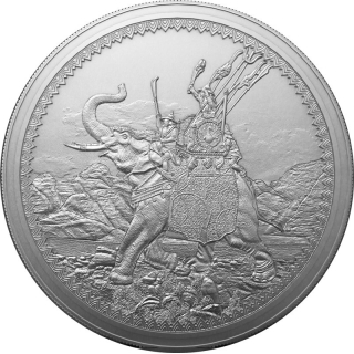 1 Unze Silber Gibraltar - Kriegselefant - War Elephant - 2022 BU