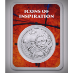 1 oz Silber Niue 2022 - Albert Einstein Das Genie - Icons of Inspiration - 2022 BU Satin Finish - Coin Card