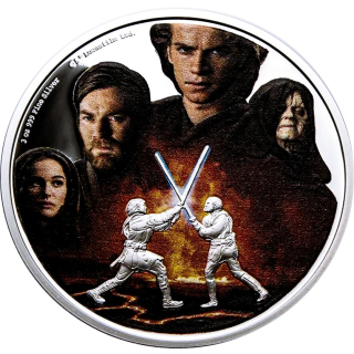 AURINUM*TOP*ANGEBOT* 3 oz Silber Niue 2022 Proof Star Wars - Anakin vs. Obi-Wan - Das Duell von Mustafar - Silber 10 NZ$