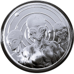 1  Unze Silber Round Prooflike - UFO - Ich Glaube an...