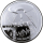 1  Unze Silber Round Prooflike - UFO - Ich Glaube an Aliens - Classic Design