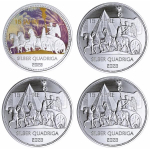 1,875 Ounce Silver Round Germania - QUADRIGA - 15 Years Anniversary - 2023 BU - Cotton Box