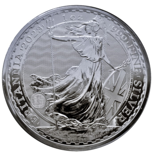 1 oz UK 2023 Großbritannien - BRITANNIA - 2023 BU - QUEEN ELIZABETH II. - Letzte Britannia mit Queen