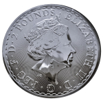 1 Unze Silber UK Großbritannien - Britannia - 2023 BU - QUEEN ELIZABETH II.