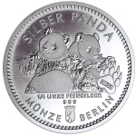 1/4 Unze Silber - Panda Berlin - 2023 BU - Coin Card