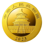 8 g Gold Panda 2023 BU 100 Yuan