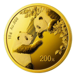 15 g Gold Panda 2023 BU - 200 Yuan