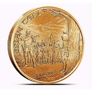 1 Unze Kupfer Round - WILHELM TELL der Bogenschütze - Legendes des Mittelalters - Medieval Legends - 2022 BU