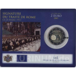 2 Euro Luxemburg 2007 Römische Verträge in Coincard