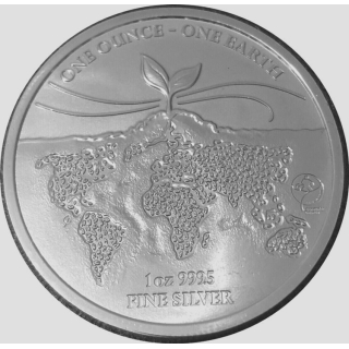 Unser Top-Angebot* 1 unze Silber Fiji Earth - Erde 2022 BU - 1 FI$