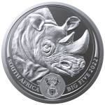 1 Unze Silber Südafrika 2022 BU - Nashorn - Rhino -...