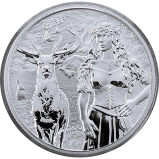 ab Lager** 1 oz Germania Mint 2023 BU Silber - WALKÜRE OSTARA - Germanische Göttin Töchter des Odin - Serie Valkyries Ausgabe 2