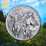 ab Lager** 1 oz Germania Mint 2023 BU Silber - WALKÜRE OSTARA - Germanische Göttin Töchter des Odin - Serie Valkyries Ausgabe 2