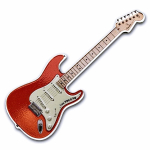 AURINUM*SUMMER*SALE** 1 oz Solomon Islands 2022 Fender Stratocaster - FIESTA RED - silber Guitar Shaped Coin 2 $ Farbig Color