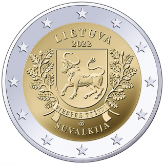 Litauen 2 Euro 2022 bfr - Ethnographische Regionen - Suvalkija - bankfrisch