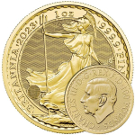 1 Unze Gold Britannia 2023 BU King Charles England 2023 BU - Erste Ausgabe mit King Charles