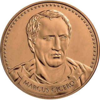 1 Unze Copper Round - CICERO - Gründer der Freiheit - Founders of Freedom