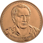 1 Unze Copper Round - CICERO - Gründer der Freiheit...