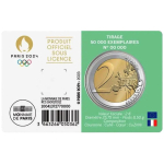 Frankreich 2 Euro 2023 BU Coin Card GRÜN - Olympische Spiele Paris 2024 - Säerin