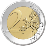 Frankreich 2 Euro 2023 BU Coin Card GELB - Olympische Spiele Paris 2024 - Säerin
