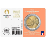 Frankreich 2 Euro 2023 BU Coin Card ROT - Olympische Spiele Paris 2024 - Säerin