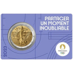 Frankreich 2 Euro 2023 BU Coin Card LILA - Olympische...