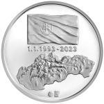 3,88 Euro Slowakei 2023 Proof KMS Coin Card - Kursmünzensatz - Gründung der Slowakei