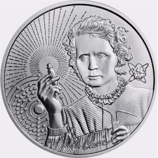 1 oz Silber Niue 2023 BU Finish - MARIE CURIE - Icons of Inspiration Serie