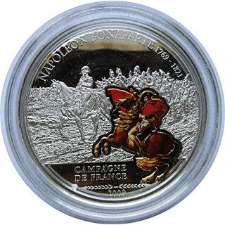 25 g Cook Islands 2009 Proof - NAPOLEON Great Battles Commanders - Silber 5$
