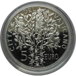 Vatikan 2005 Silber 5  Euro 60 Jahre Ende des 2. Weltkriegs Proof