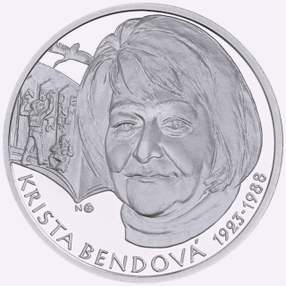Slowakei 10 Euro Silber 2023 Proof - Krista Bendová - 100. Geburtstag