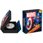1 oz Silver Niue 2023 Proof - CAPTAIN AMERICA - Avengers - Marvel Collection - 2 NZD