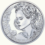 Österreich 10 Euro Silber 2023 Coin Card HGH Handgehoben - Vergissmeinnicht - Myosotis -Mit der Sprache der Blumen