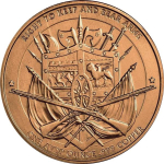 1 Unze Copper Round - ADAM SMITH - Gründer der Freiheit - Founders of Freedom