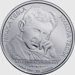 1 oz silver Serbia 2023 BU - Nikola Tesla - Mysteries of...