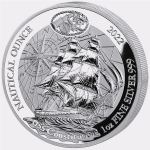 1 Unze Silber Ruanda Nautical Ounce 2022 Proof- USS...