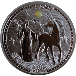 20 g Kamerun 2015 Proof - UNICORN EINHORN - 1000 Francs -...