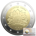Lettland 2 Euro Wappen Lettlands - Aufgehende Sonne 2019...