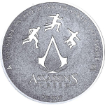 EINZELSTÜCK **  1 Unze Silber ASSASSINs CREED® EZIO - RUHE in FRIEDEN - Color farbig - Auflage nur 500 !