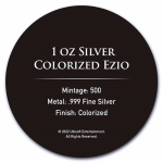 EINZELSTÜCK **  1 Unze Silber ASSASSINs CREED® EZIO - RUHE in FRIEDEN - Color farbig - Auflage nur 500 !