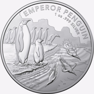 NEU* 1 Unze Silber Australien 2023 BU - Kaiserpinguin - Emperor Pinguin - Antarctic Territory Serie - 1 AUD