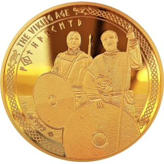 1 Unze Gold Kamerun 2023 BU - AUSDAUER - Zeitalter der Wikinger - Ausgabe 2