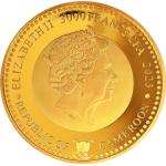 1 Unze Gold Kamerun 2023 BU - AUSDAUER - Zeitalter der Wikinger - Ausgabe 2