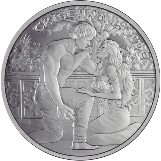 AURINUM*SUMMER*SALE** 1 Unze Silber Round - TRISTAN und ISOLDE - Legenden des Mittelalters - Medieval Legends - 2023 BU - Eine Liebe für die Ewigkeit
