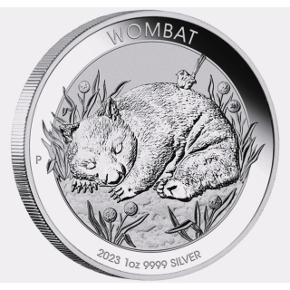 NEU* 1 Unze Silber Australien 2023 BU WOMBAT - 1 AUD